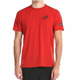 Camisola de Manga Curta Homem Bullpadel Odeon Tl Vermelho - EcoNest