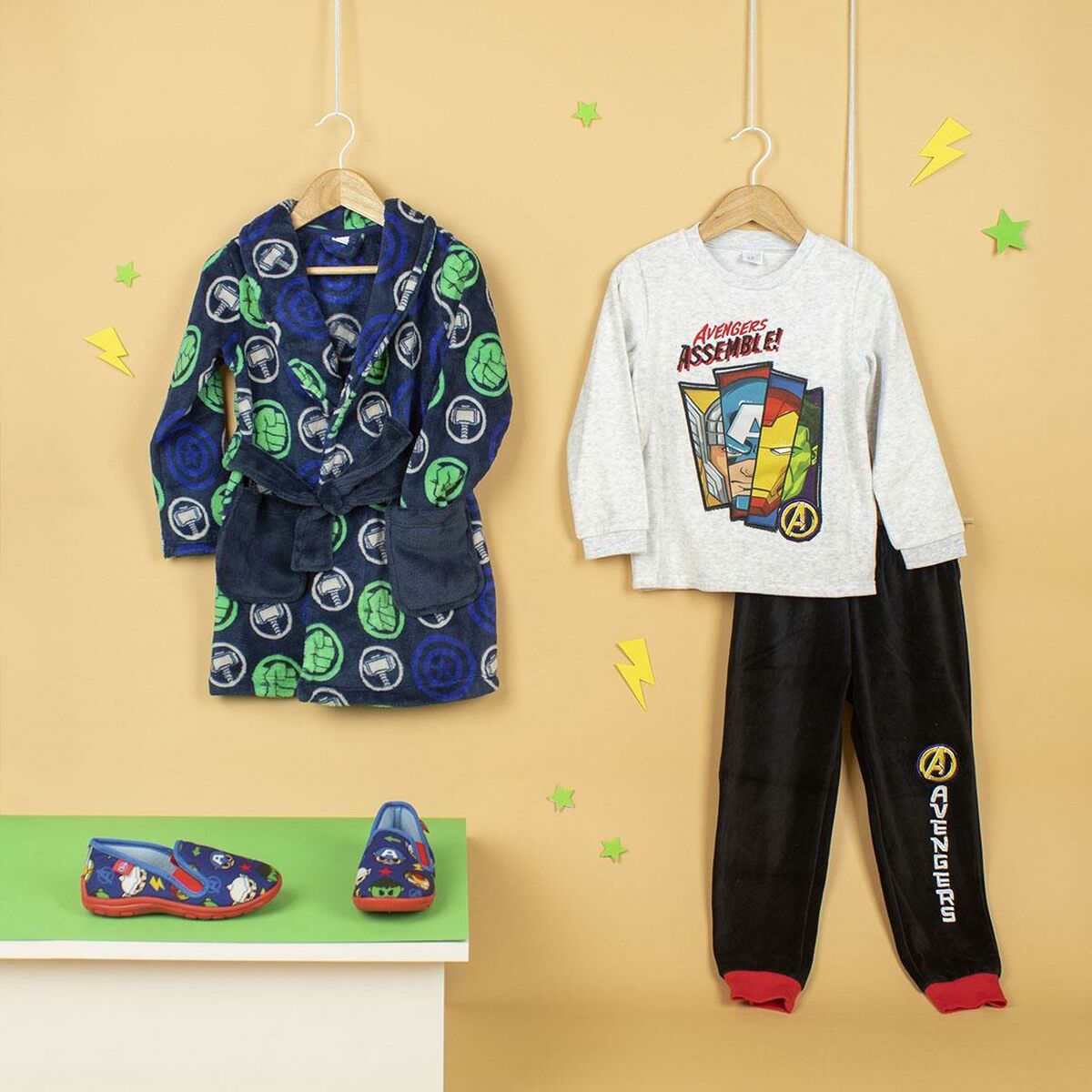 Pijama Infantil The Avengers Cinzento - EcoNest