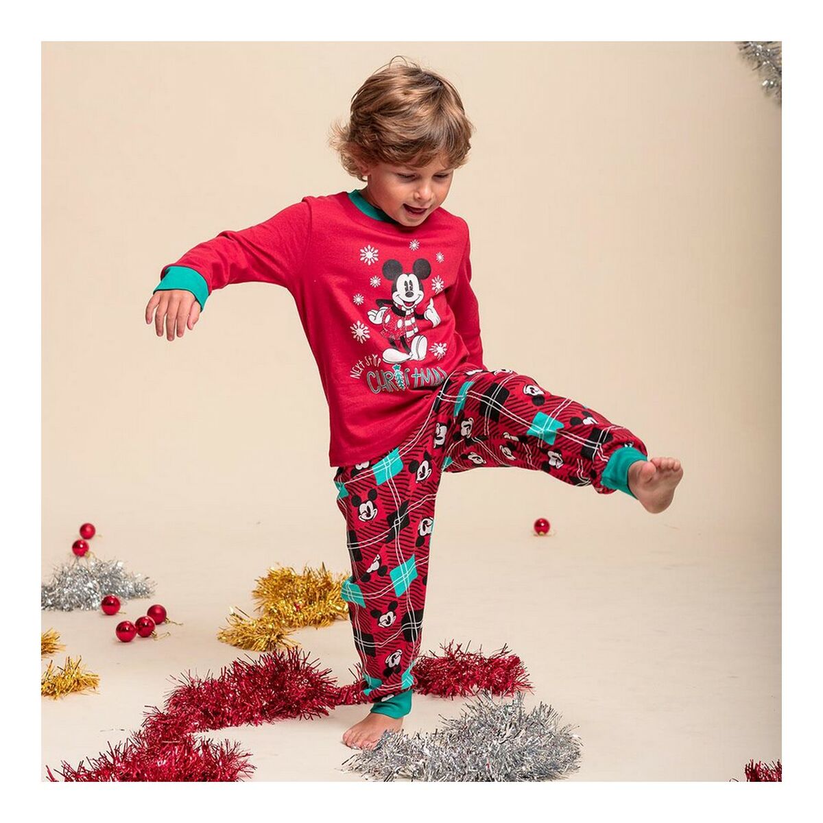 Pijama Infantil Mickey Mouse Vermelho - EcoNest