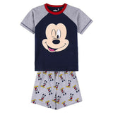 Pijama de Verão Mickey Mouse Cinzento - EcoNest