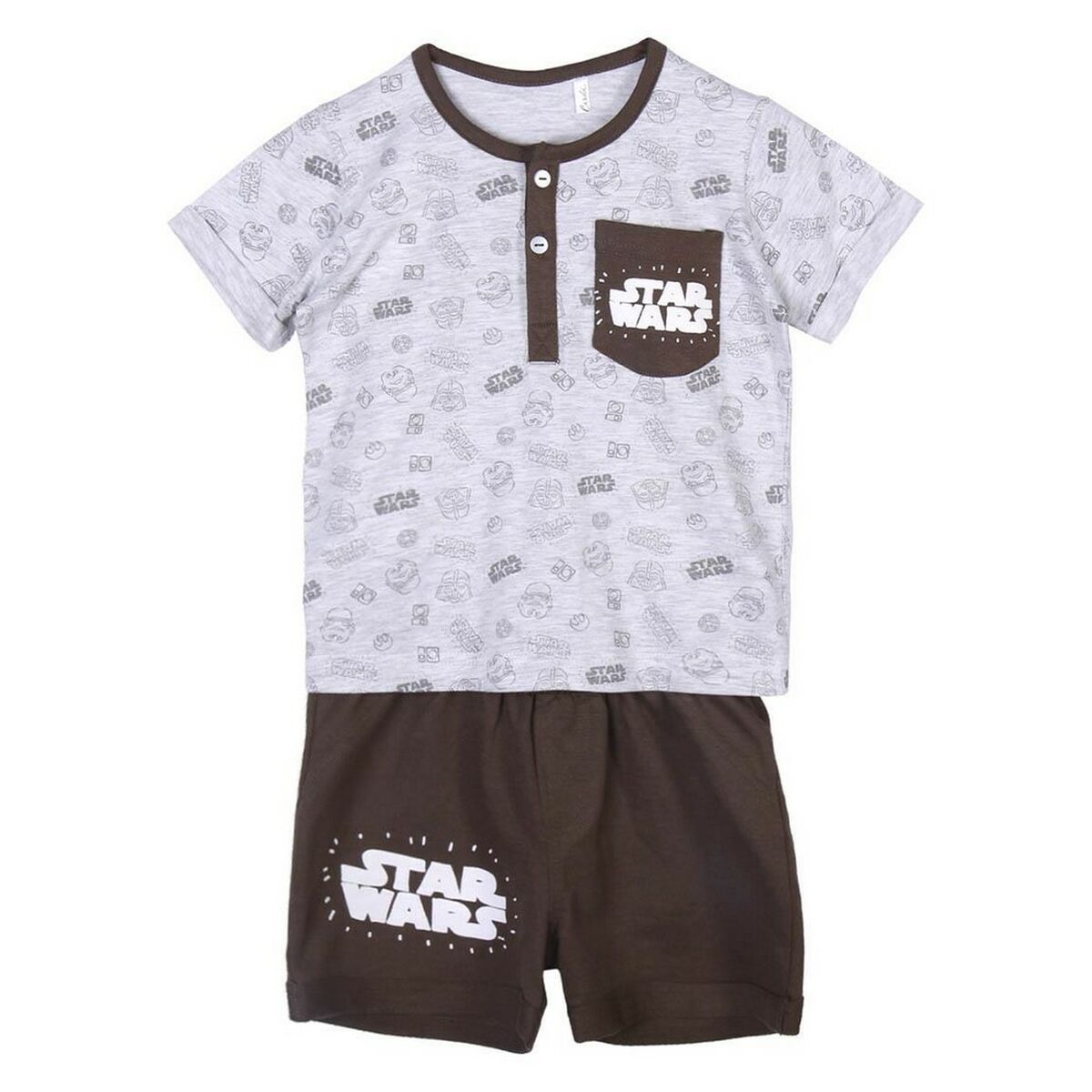 Conjunto de Vestuário Star Wars Cinzento - EcoNest