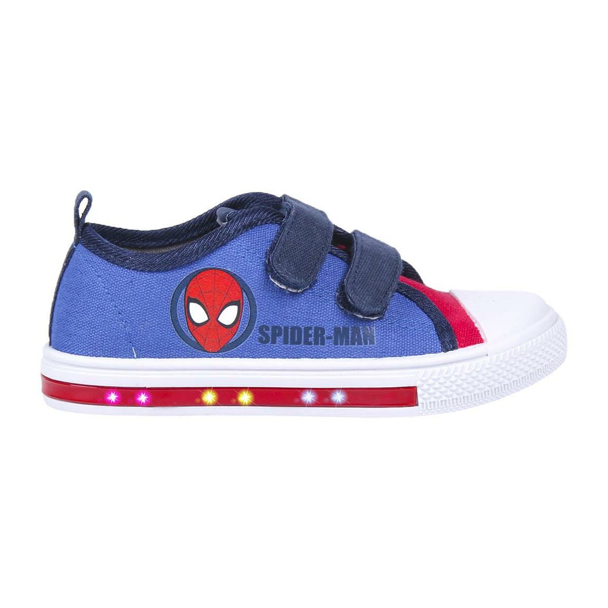Ténis Casual Criança Spiderman Luzes Azul - EcoNest