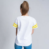 Camisola de Manga Curta Mulher Snoopy Branco - EcoNest