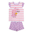 Pijama de Verão Peppa Pig Roxo Cor de Rosa - EcoNest