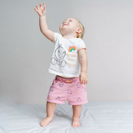 Conjunto de Vestuário Looney Tunes Cor de Rosa - EcoNest