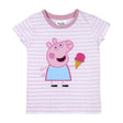 Camisola de Manga Curta Infantil Peppa Pig Cor de Rosa - EcoNest