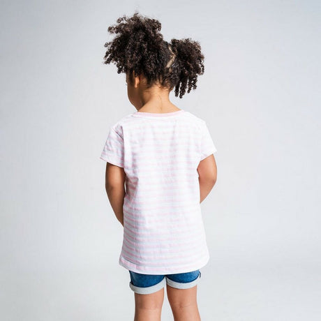 Camisola de Manga Curta Infantil Peppa Pig Cor de Rosa - EcoNest
