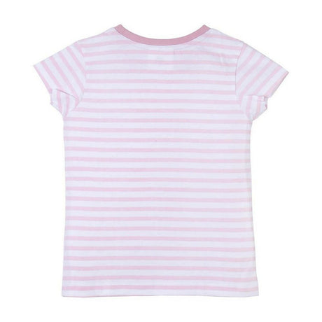 Camisola de Manga Curta Infantil Peppa Pig Cor de Rosa - EcoNest