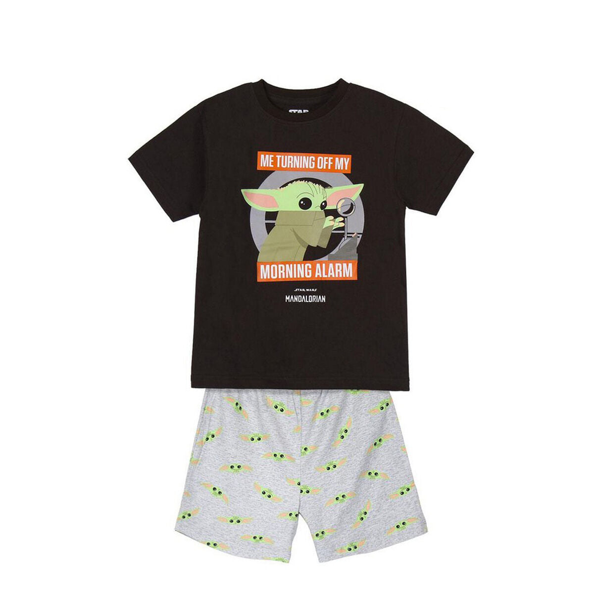 Pijama Infantil The Mandalorian Infantil Castanho - EcoNest