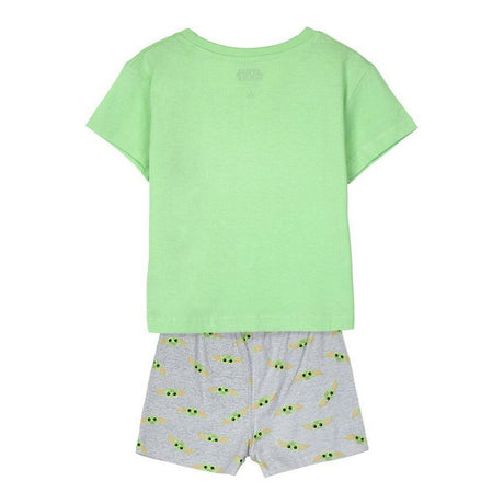 Pijama de Verão The Mandalorian Infantil Verde Verde Claro - EcoNest