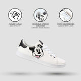 Sapatilhas de Desporto Infantis Mickey Mouse Branco - EcoNest