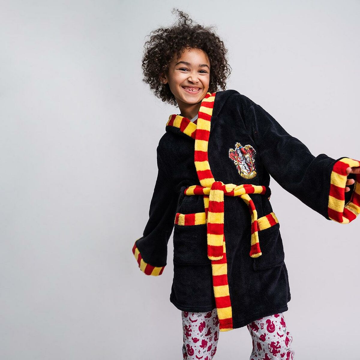 Roupão Infantil Harry Potter 30 1 30 Preto - EcoNest