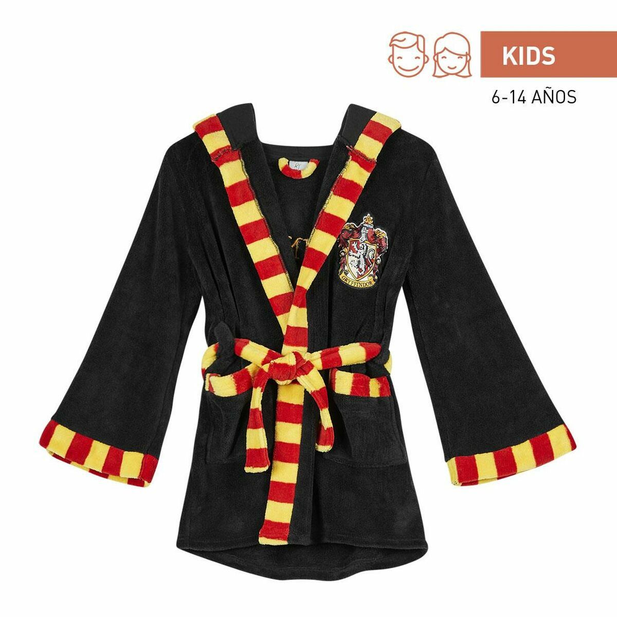 Roupão Infantil Harry Potter 30 1 30 Preto - EcoNest