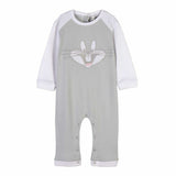 Babygrow de Manga Comprida para Bebé Looney Tunes Cinzento - EcoNest