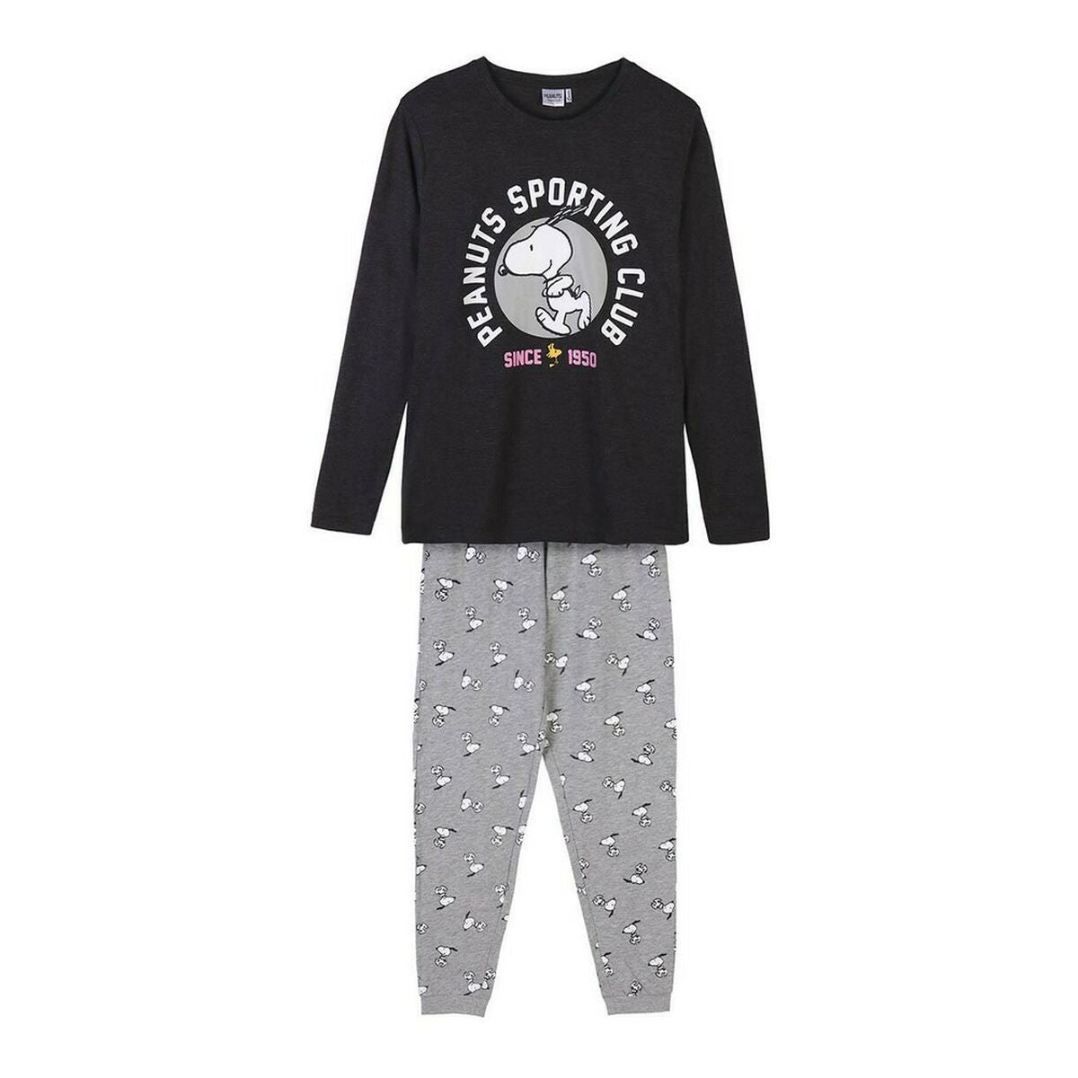 Pijama Snoopy Mulher Cinzento - EcoNest