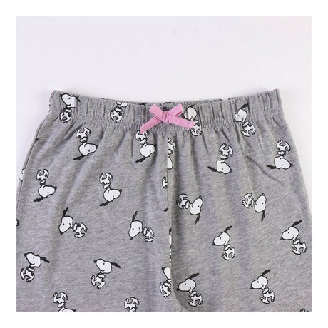 Pijama Snoopy Mulher Cinzento - EcoNest