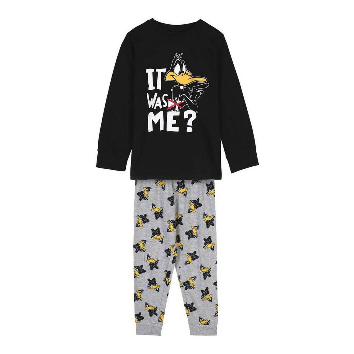 Pijama Infantil Looney Tunes Preto - EcoNest