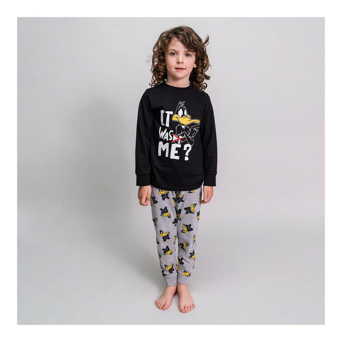 Pijama Infantil Looney Tunes Preto - EcoNest