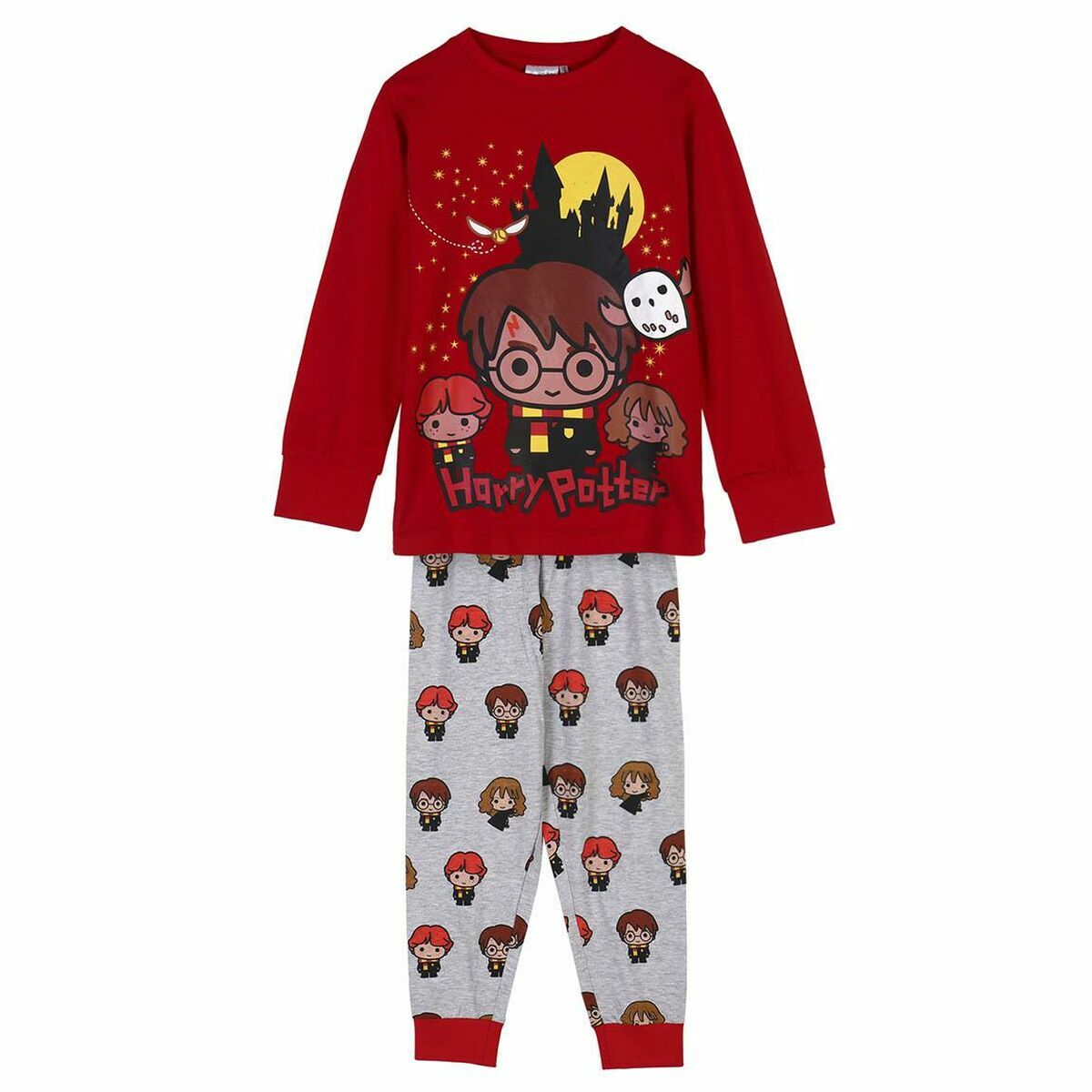 Pijama Infantil Harry Potter Vermelho - EcoNest