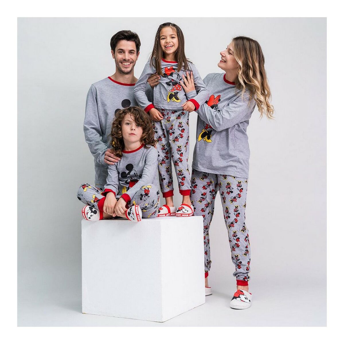 Pijama Infantil Mickey Mouse Cinzento - EcoNest
