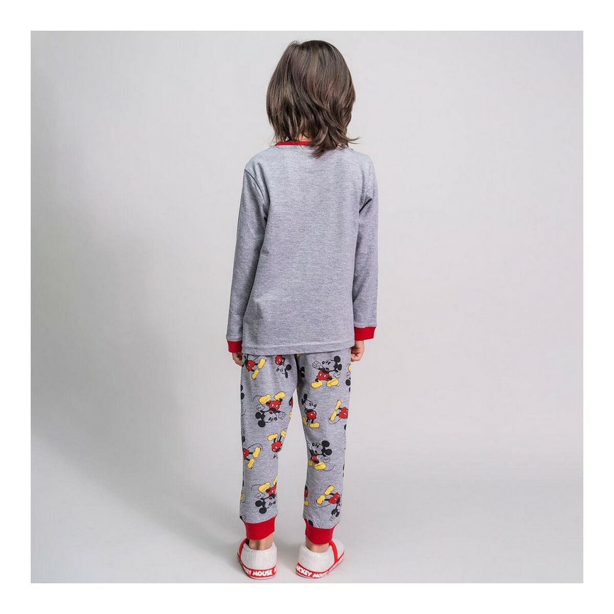 Pijama Infantil Mickey Mouse Cinzento - EcoNest