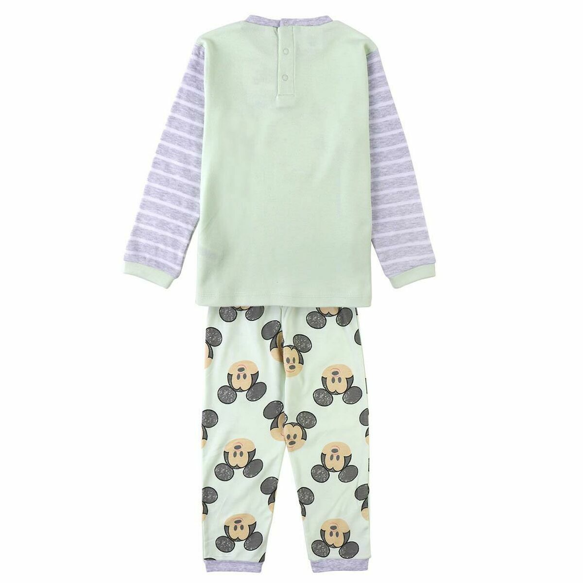 Pijama Infantil Mickey Mouse Verde Cinzento Cor de Rosa - EcoNest