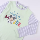 Pijama Infantil Mickey Mouse Verde Cinzento Cor de Rosa - EcoNest