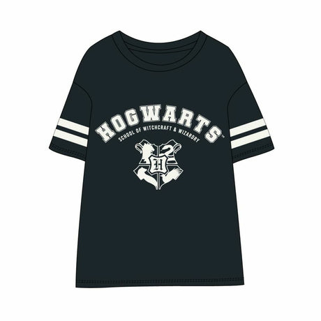 Camisola de Manga Curta Mulher Harry Potter Azul escuro - EcoNest
