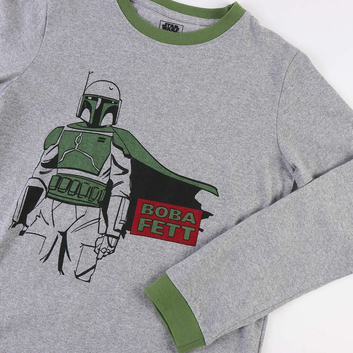 Pijama Infantil Boba Fett Cinzento Verde-escuro - EcoNest