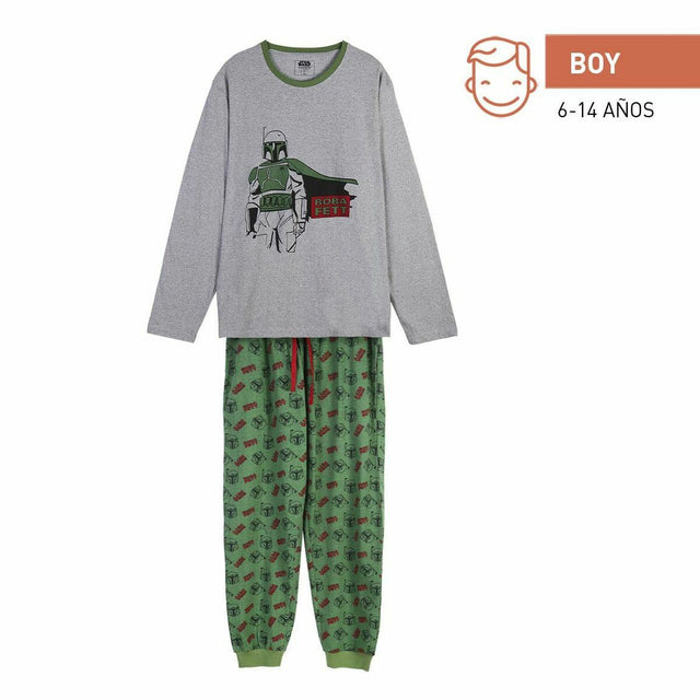 Pijama Infantil Boba Fett Verde-escuro - EcoNest