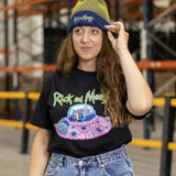 Camisola de Manga Curta Unissexo Rick and Morty Preto - EcoNest