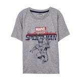 Camisola de Manga Curta Spiderman Infantil Cinzento - EcoNest