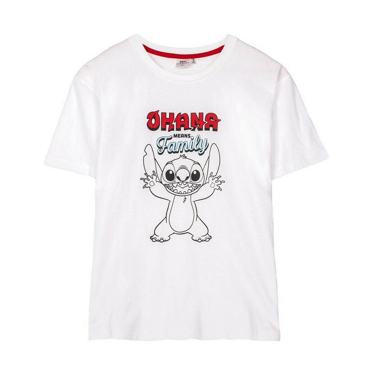 Camisola de Manga Curta Mulher Stitch Branco - EcoNest