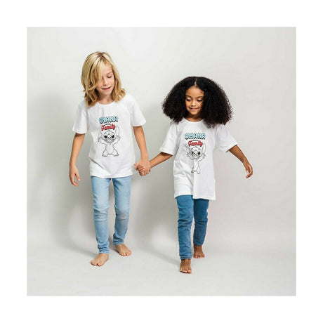 Camisola de Manga Curta Stitch Branco - EcoNest