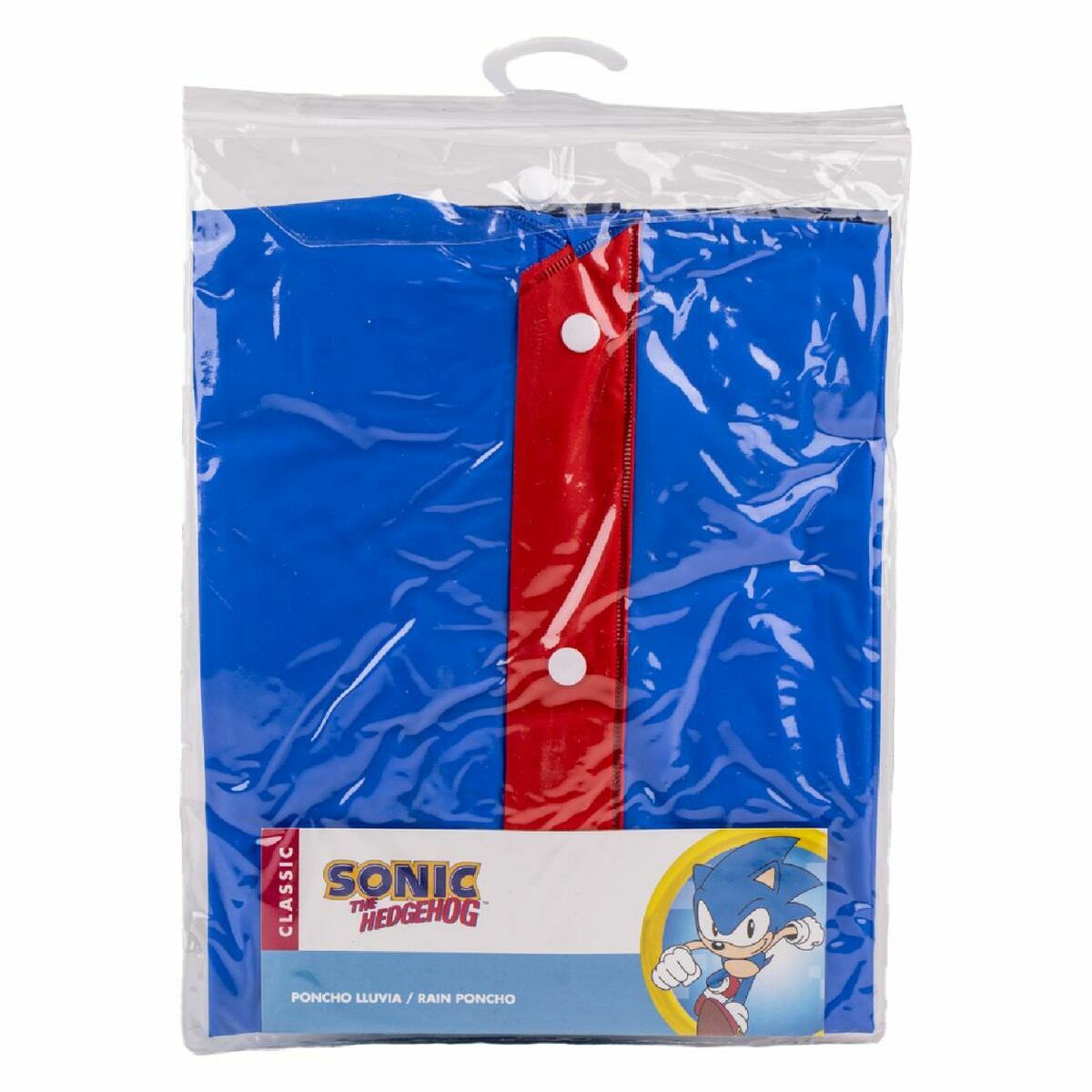 Poncho Impermeável com Capuz Sonic Azul - EcoNest