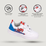 Sapatilhas de Desporto Infantis Spiderman Velcro Branco - EcoNest