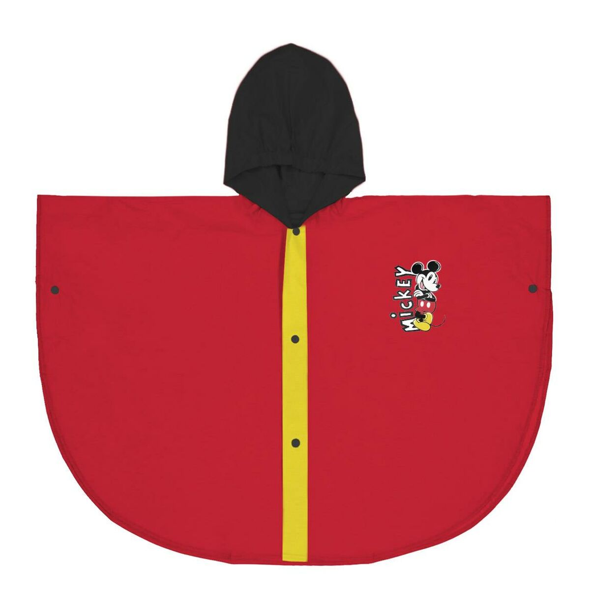 Poncho Impermeável com Capuz Mickey Mouse Vermelho - EcoNest