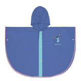 Poncho Impermeável com Capuz Stitch Azul - EcoNest