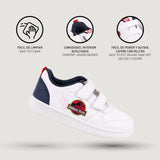 Sapatilhas de Desporto Infantis Jurassic Park Velcro Branco - EcoNest