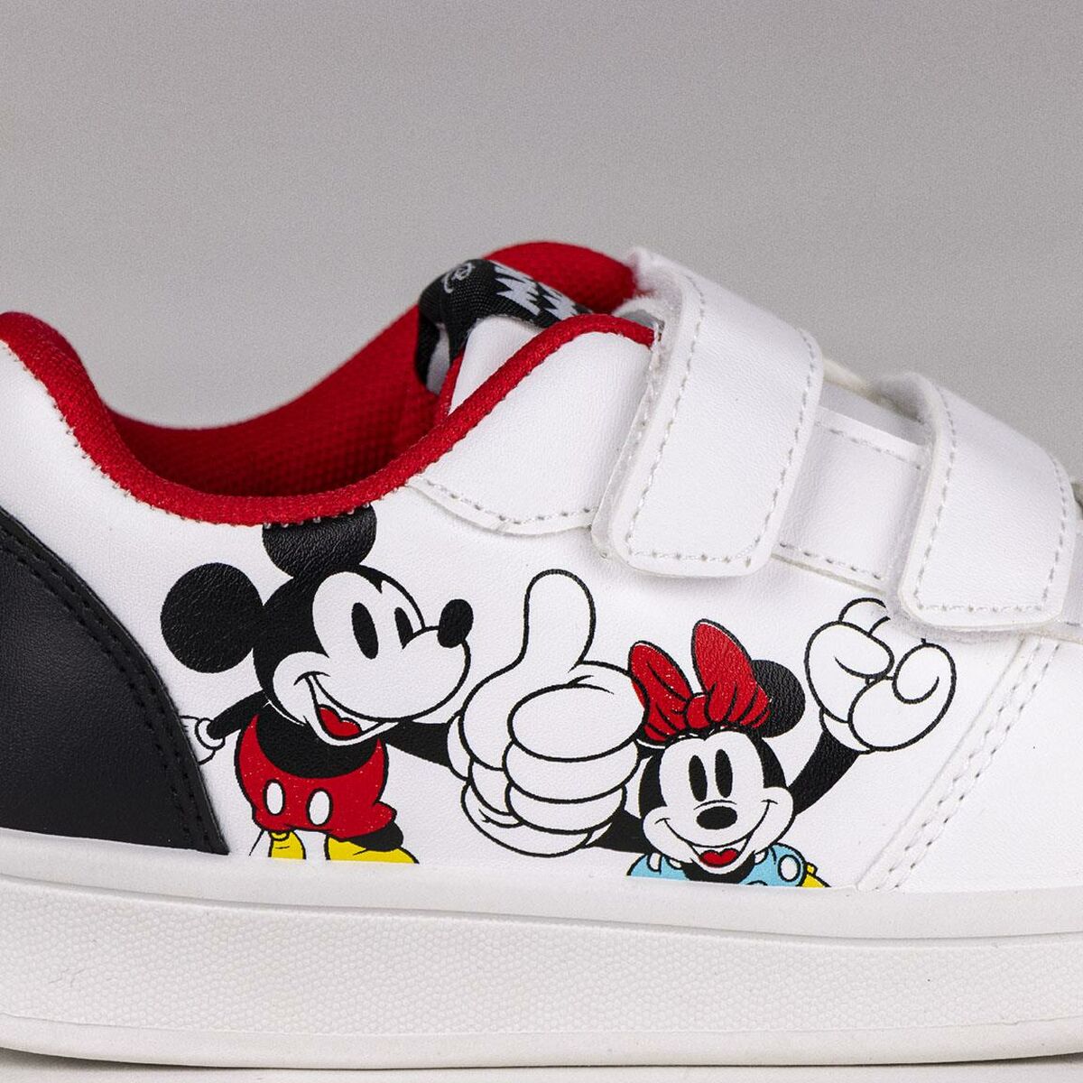 Sapatilhas de Desporto Infantis Mickey Mouse Velcro Branco - EcoNest