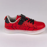 Sapatilhas Desportivas com LED Spiderman Velcro Vermelho - EcoNest