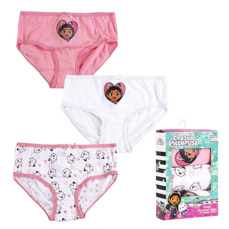 Conjunto de Cuecas para Menina Gabby's Dollhouse 3 Unidades Multicolor - EcoNest