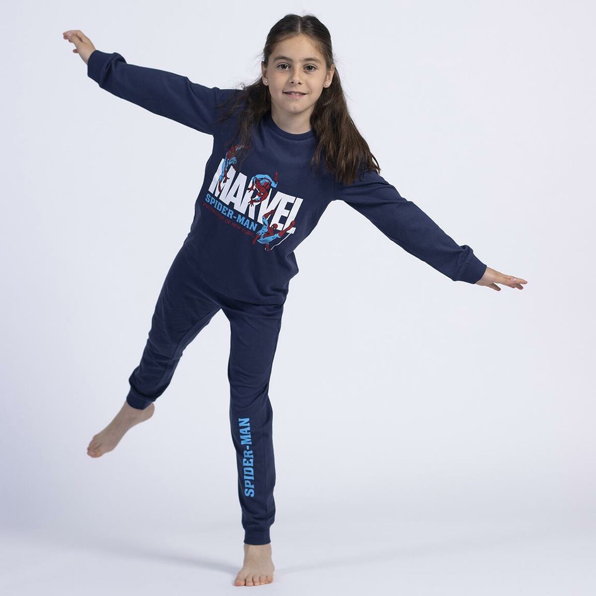 Pijama Infantil Spiderman Azul escuro - EcoNest