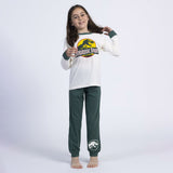 Pijama Infantil Jurassic Park Bege - EcoNest