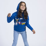 Camisola com Capuz Menina Sonic Azul - EcoNest