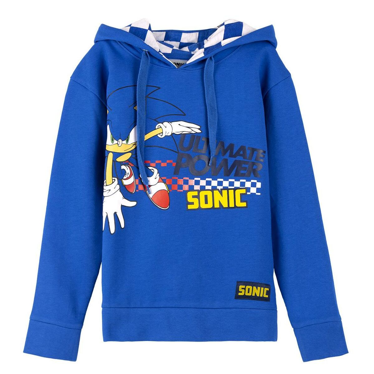 Camisola com Capuz Menina Sonic Azul - EcoNest