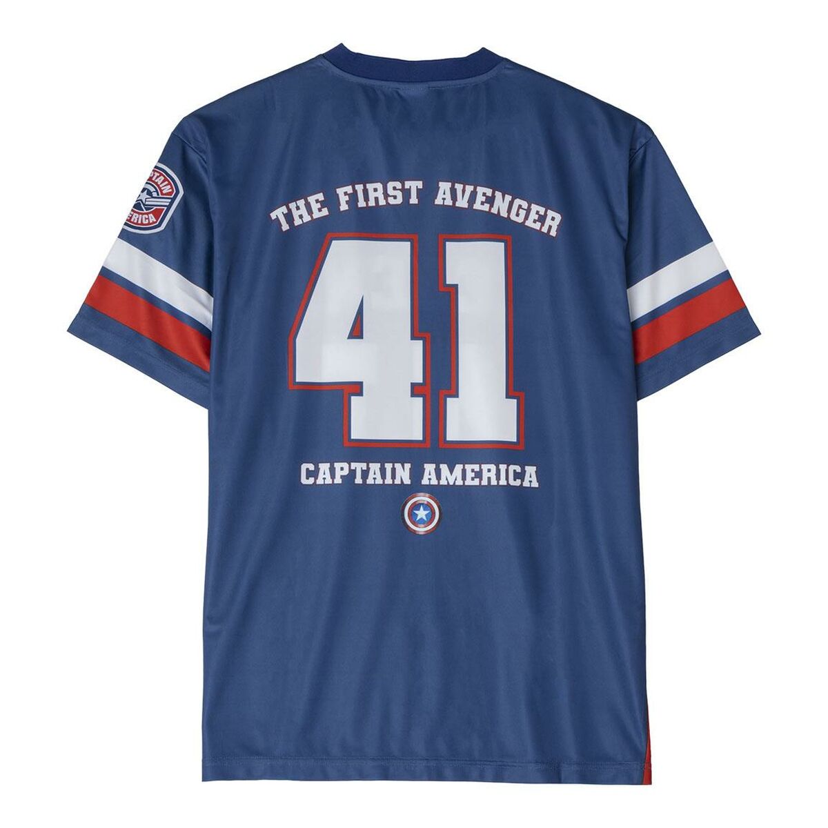 Camisola de Manga Curta Unissexo The Avengers Legend Azul - EcoNest