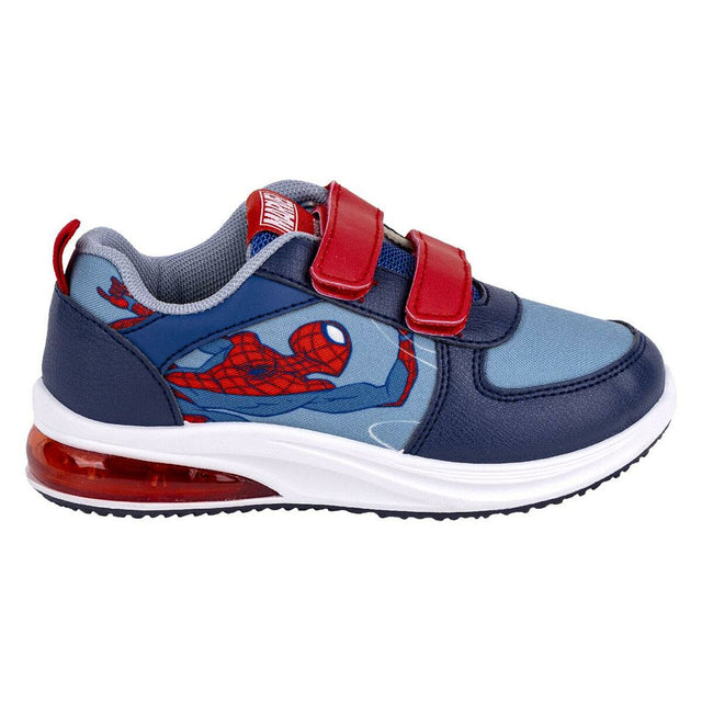 Sapatilhas Desportivas com LED Spiderman Velcro Azul - EcoNest