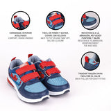 Sapatilhas Desportivas com LED Spiderman Velcro Azul - EcoNest