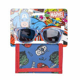 Conjunto de óculos de sol e carteira The Avengers 2 Peças Azul - EcoNest